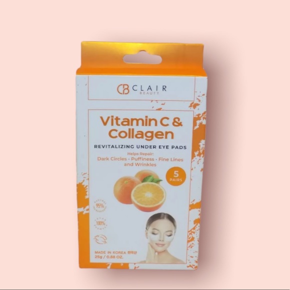 Clair Beauty Skincare Cb Clair Beauty Vitamin C Collagen Revitalizing Under Eye Pads 5 Pairs